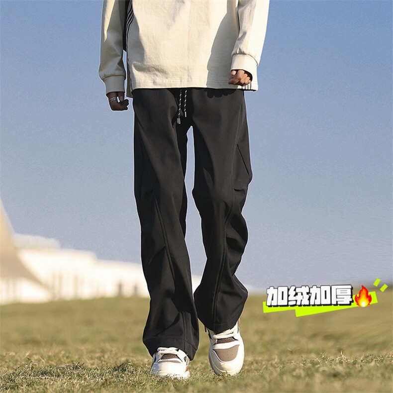 现货！大货！加绒加厚防水休闲冲锋裤A337-AK761-P55控78，男装卫衣，电商A337