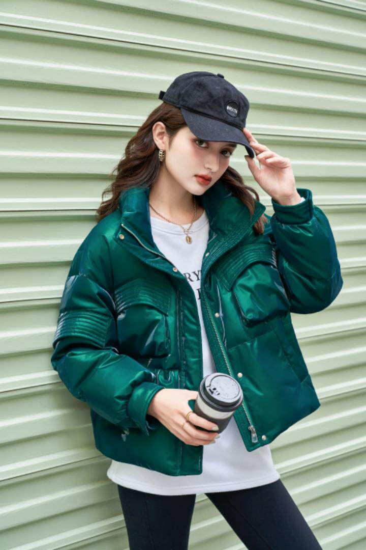 90绒羽绒服，女装羽绒服，卡西姆