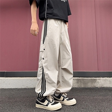 美式工装裤抽绳束脚冲锋裤男户外机能风登山运动休闲裤K0579-P43，男装工装外套，星座308B-1