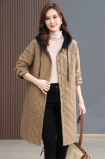 2022冬装新款韩版连帽休闲棉衣中长款外套，女装棉衣/棉服，小林双子