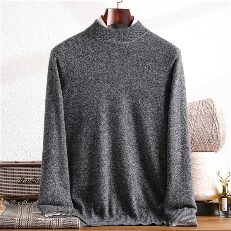 2025年秋季青春流行半高领男半高领，男装羊绒套衫，暖思纯羊绒