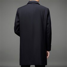 MJ8608男士2022年春季新款长袖外套休闲连帽青年中长款风衣P188，男装风衣，电商B360