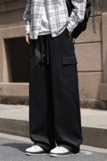 2025秋冬新款休闲男裤厚款直筒宽松松紧腰橡筋工装裤子3361-特P42，男装工装外套，星座1006-1