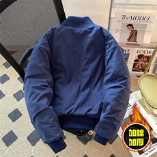 现货冬季美拉德立领飞行夹克廓形高街棒球服加棉加厚棉衣外套，男装夹克，电商A486-1