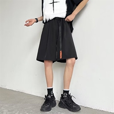 配腰带休闲短裤男韩版潮流高街2023夏季新款ins五分裤K4143-P30，男装休闲裤，星座412-3