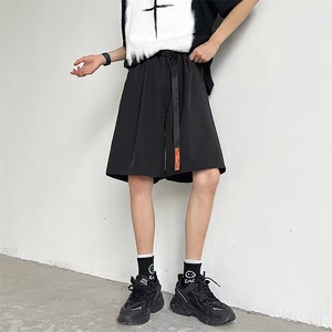 配腰带 休闲短裤男韩版潮流高街2023夏季新款ins五分裤K4143-P30图片