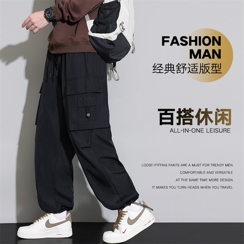 美式机能工装裤男士2025秋季宽松直筒休闲长裤Z6908-P40,男装工装外套,星座610（原A335）