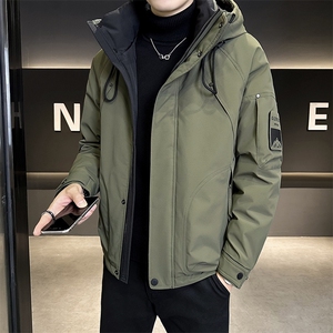 店主风2024年连帽重工机能潮流羽绒服男YR6033-P235控298图片