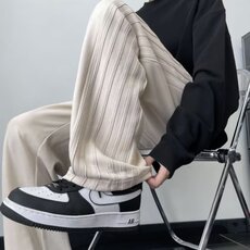 休闲裤子男款秋季2023新款设计感直筒垂感春秋款男士长裤KK6，男装休闲裤，星座1116A-1（原606A）