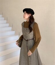 两件套连衣裙，女装连衣裙，E莎