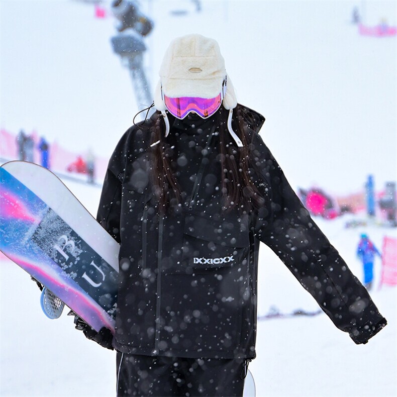 冬季单板双板防水防风保暖加棉加厚连帽滑雪服男女同款HF57-P175,男装棉衣,电商A001-1