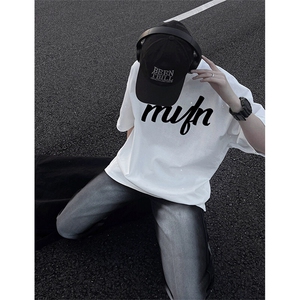 量大优供抖音视频 支持得物配合二开美式满天星亮片短袖T恤MTX600图片