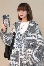 XZ213-19JK41-P98控118港风大码秋季潮牌印花连帽冲锋衣夹克上衣，男装夹克，星座213