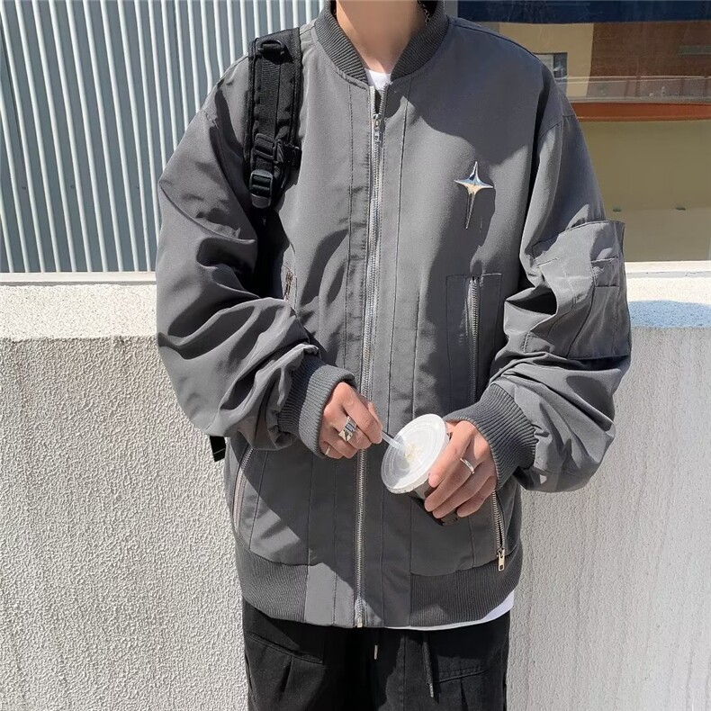 青春流行男春季夹克文艺潮外套J8093P65,男装夹克,星座1116-2