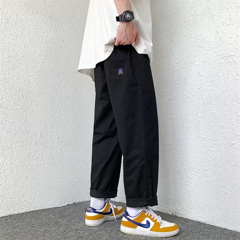 休闲裤男生ins港风宽松潮流运动裤SK15P40,男装休闲裤,星座1116-2