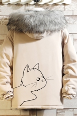 MM48149-P130冬季大毛领衣男士大码加厚袄男服砖墙，男装棉衣，电商A040A