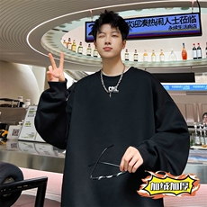 ！圆领卫衣男长袖T恤男WY172-P28加绒款（JR）-P33控价:49，男装卫衣，电商B367