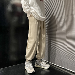 2022束脚休闲裤冬款宽松ins潮阔腿运动裤313A-1-NK60-P55 控68图片