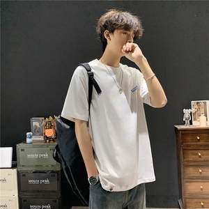 现货502-2-FT089-P382025夏季新款ins潮牌宽松百搭半袖男 控58图片