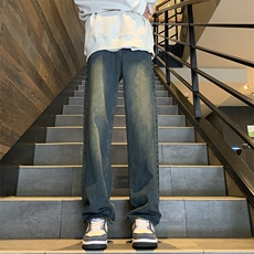现货2024春秋款宽松水洗做旧直筒牛仔裤男-特P38-限价68，男装牛仔裤，星座310A-1