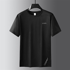 男士2023年夏季新款圆领速干T恤男短袖运动休闲加大码体恤男，男装T恤，电商B360