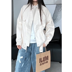cleanfit皮衣外套男春秋季美式街头感穿搭夹克25XJ55280特批60，男装夹克，电商A042