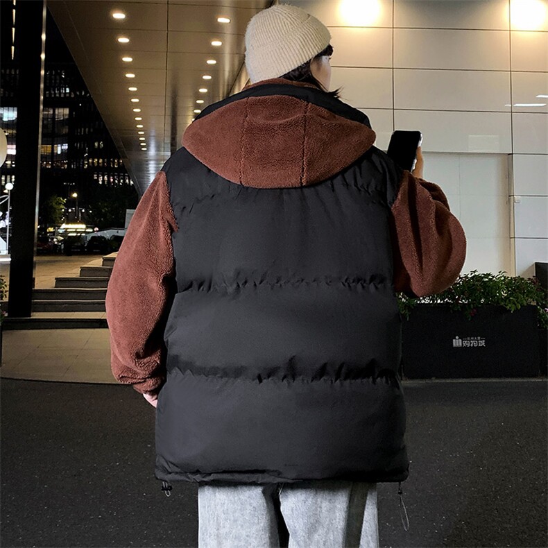 2024冬款潮羊羔绒棉服假两件休闲棉衣外套男女8338-P130控价178,男装棉衣,电商A441-1
