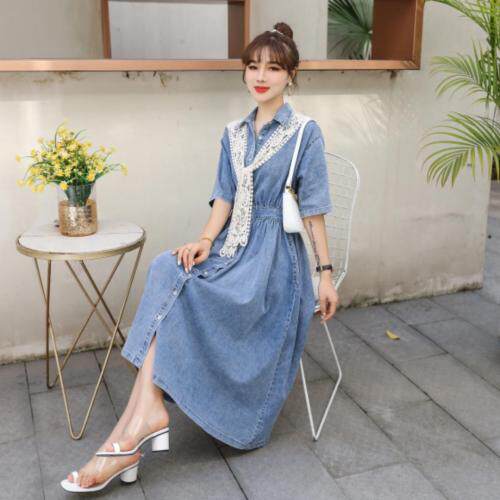 新款夏季牛仔连衣裙，小披肩好淑女！图片