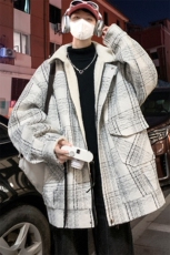 羊羔毛棉服男2025冬季新款休闲外套潮牌棉衣棉袄M199P120控158，男装棉衣，电商A157