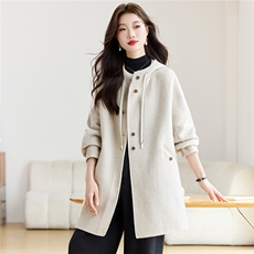 时尚双面羊绒呢大衣女3035-P215-控305，女装毛呢外套，英标秀