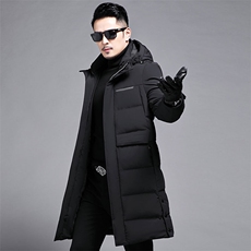 B28816钱塘2020-3长款时尚新款休闲冬季厚款中年男士羽绒P295，男装羽绒服，钱塘207-3