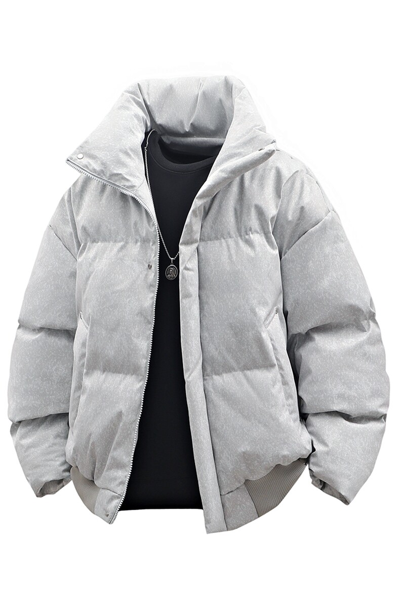 高街复古做旧冬装立领棉服男女棉衣外套光板面包服HZ8819-P88,男装棉衣,星座610B-1
