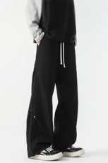 8XL-M秋冬美式冲锋裤子男士潮牌阔腿裤加厚直筒宽松长裤K9178P58，男装休闲裤，电商D206-1