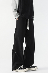 8XL-M 秋冬美式冲锋裤子男士潮牌阔腿裤加厚直筒宽松长裤K9178P58图片