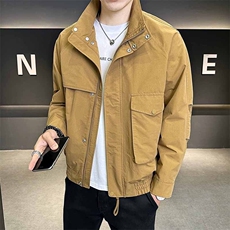 C317-2508-P1252025春季新款夹克外套男立领工装款，男装夹克，电商C317