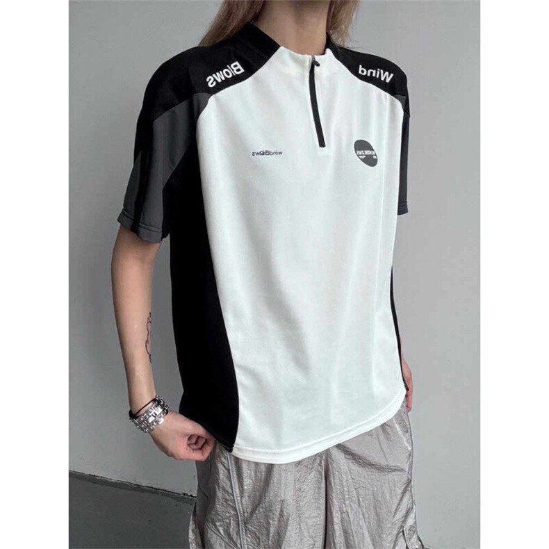 自产现货！撞色拼接运动凉感球衣短袖T恤可送样1005-FWDX29-特P38，男装T恤，星座1005