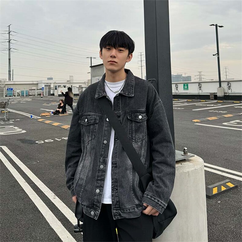 2025春款港风男士复古水洗宽松休闲牛仔夹克外套JK03-P78-控108,男装夹克,星座1004-3