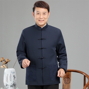 高品质风唐装棉服盘扣外套加棉复古棉衣 YD2368-P115加棉P140图片