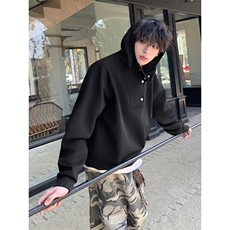 潮流复古风个性潮搭上衣日系简约款宽松连帽卫衣HY695TP50，男装卫衣，电商A102B