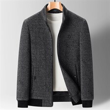 2023冬加厚夹克男中年爸爸冬装立领外套上衣爸爸装SFT82188-P175图片