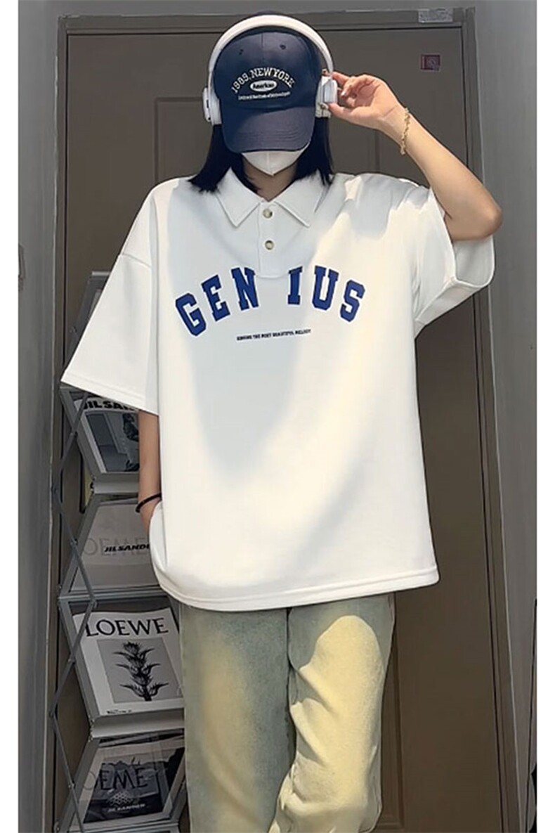 polo衫男潮流印花大码情侣翻领四色短袖T恤T3540-P33【特价】,男装T恤,电商A007