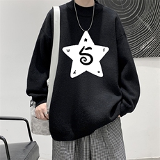 8XL半高领毛衣男大码胖子针织衫毛线衣M18368-P45加绒款-P65，男装针织衫/毛衣，电商A040