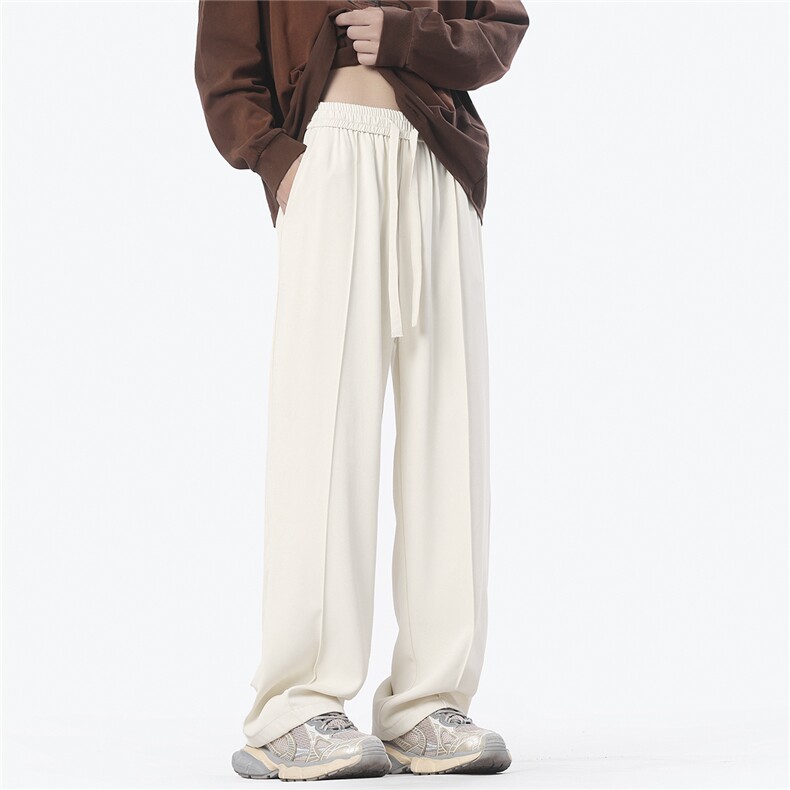 深度库存秋冬高克重休闲裤宽松拖地裤垂感小西裤K2675-特P32，男装西裤，电商A099