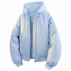 立体冬季大码羽绒棉服棉袄连帽假两件韩版宽松外套A436-2583-P95，男装棉衣，电商A436