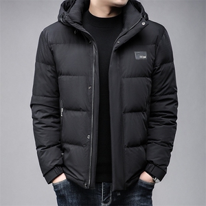 B8813主推款锦氨精品面料鸭绒90绒子含量帽子可脱卸男士羽绒服图片