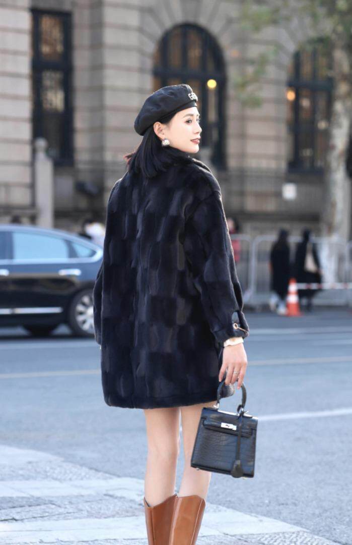 冬装，法貂绒皮毛一体，其它，雪飞诗