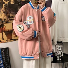 棒球服外套男潮牌潮流ins字母刺绣情侣学生夹克22102-P65控118，男装夹克，星座717