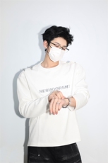 明星私服现货春款飞机扣不对称双肩设计打底T恤潮流高街卫衣P55，男装卫衣，电商B319