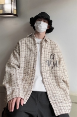 港风长袖夹克男大码M-5XL中性风情侣潮大皂风夹克男CCS8019P45，男装夹克，星座227-7