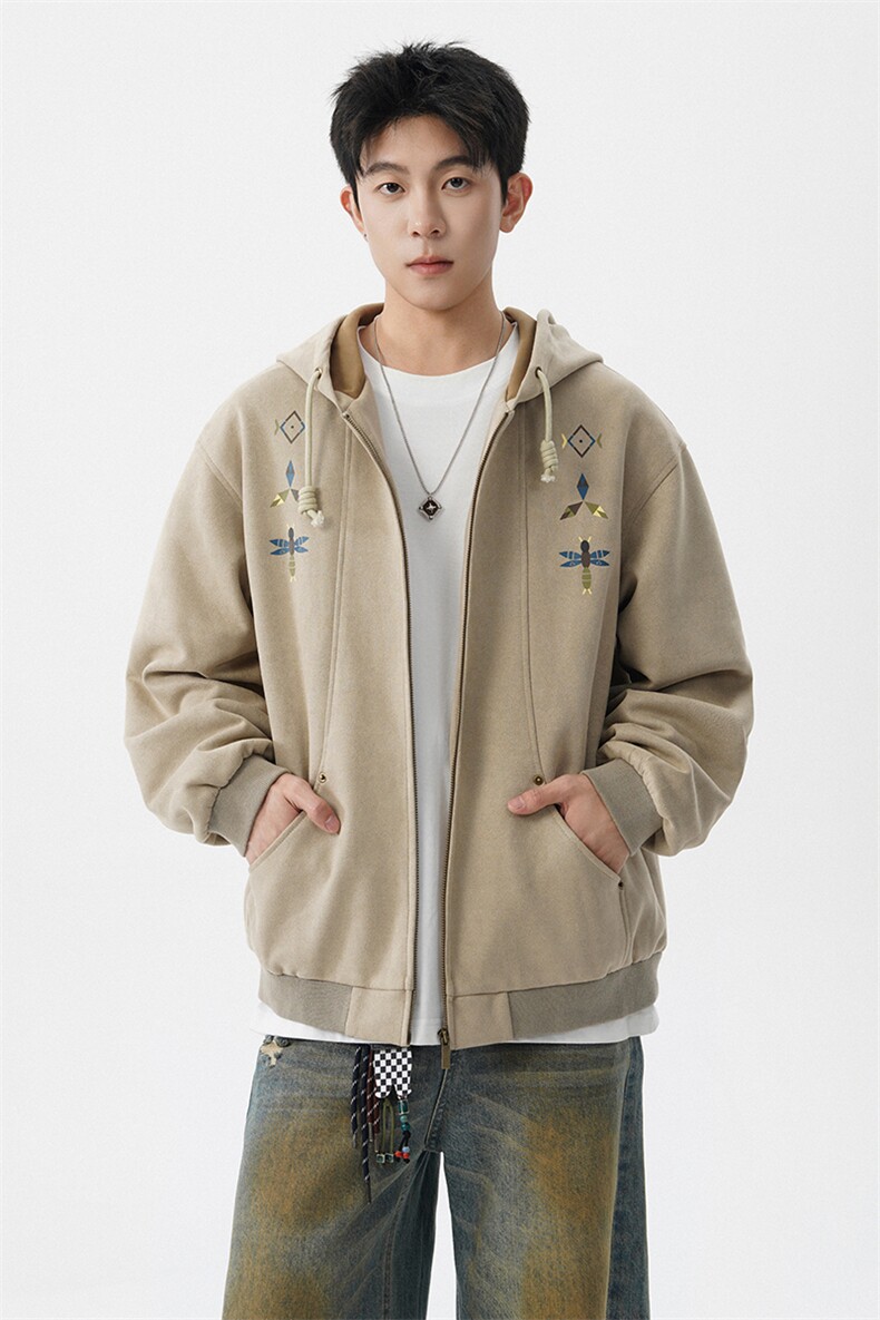 8XL-M特大码秋冬机能夹克外套冲锋衣百搭潮休闲宽松户外WY24P78,男装夹克,电商D206-1